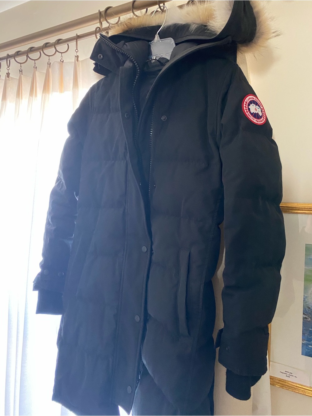 Canada Goose Black Down Parka with Fur-Trim Hood
